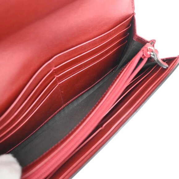 GUCCI GG Lovely Heart Long Bifold Wallet Purse Leather Red GHW Italy 02KB157 - Picture 12 of 15
